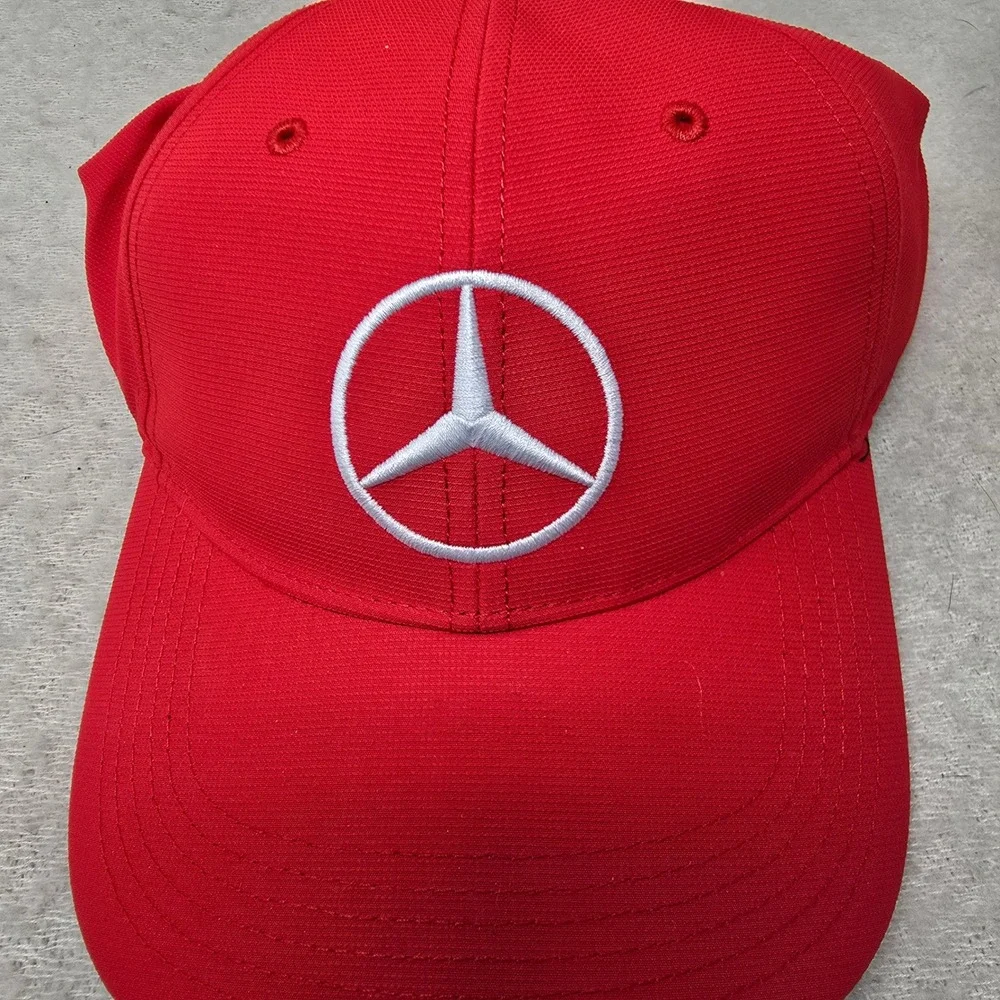 Puma Mercedes Benz Hat Mens Red F1 Racing Snapback Cap NEW